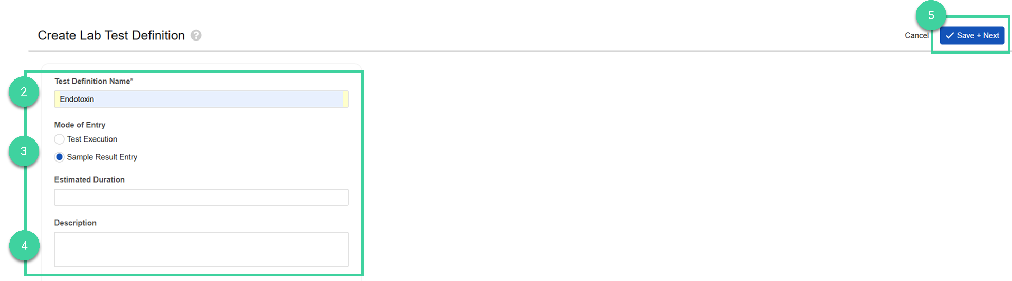 Screenshot steps 2, 3, 4, 5
