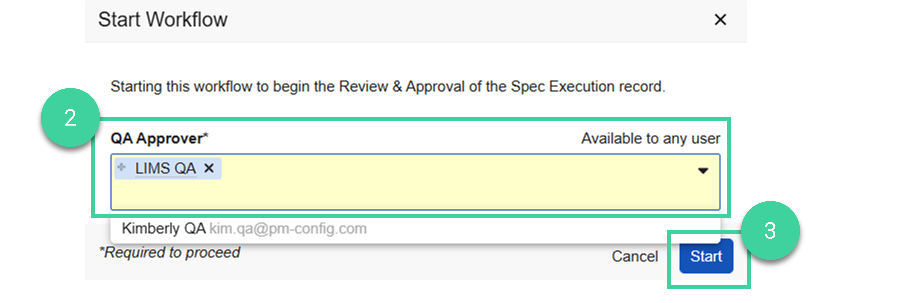 Screenshot steps 2 and 3