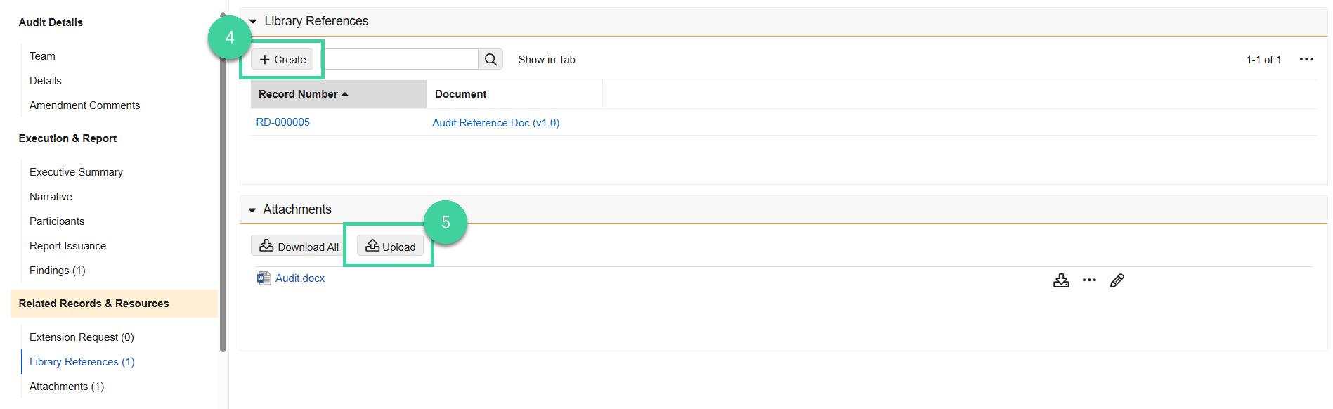 Screenshot steps 4 and 5