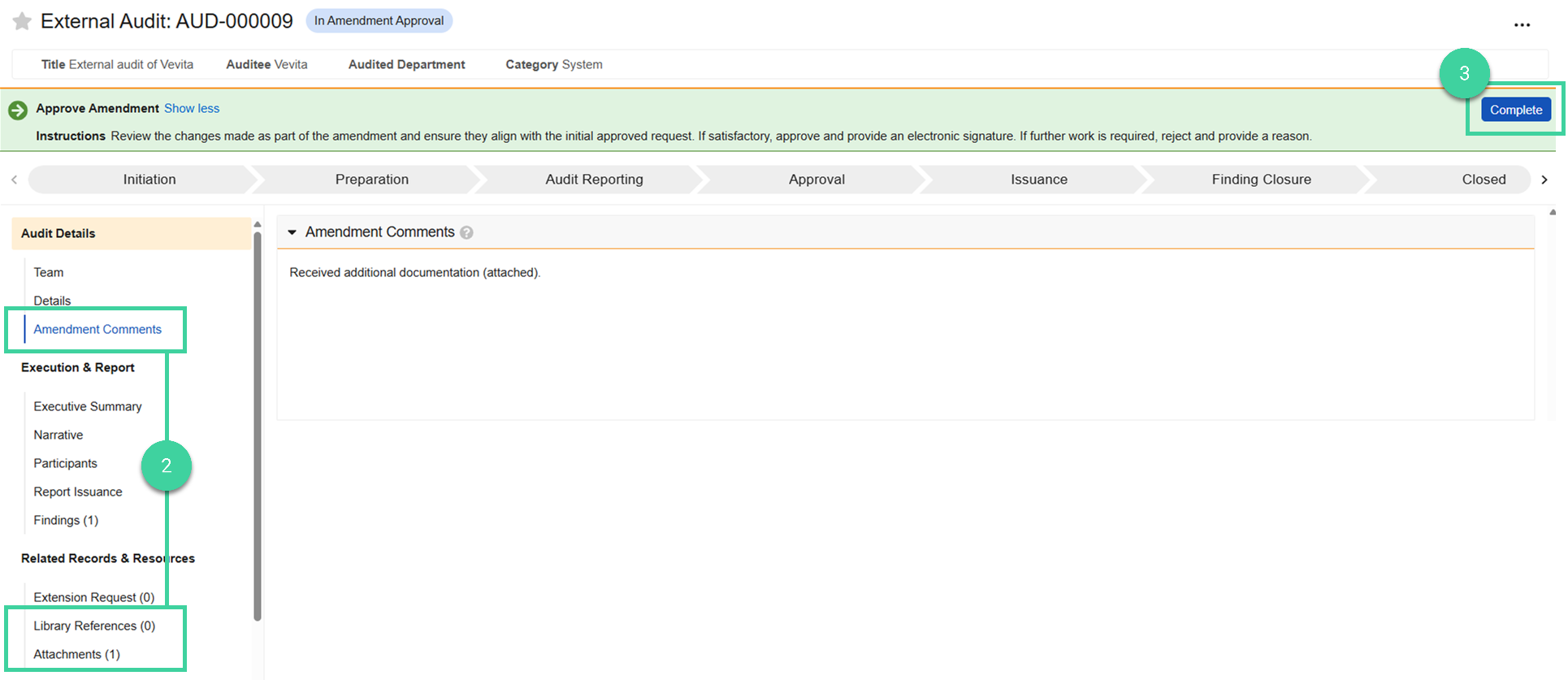 Screenshot steps 2 and 3