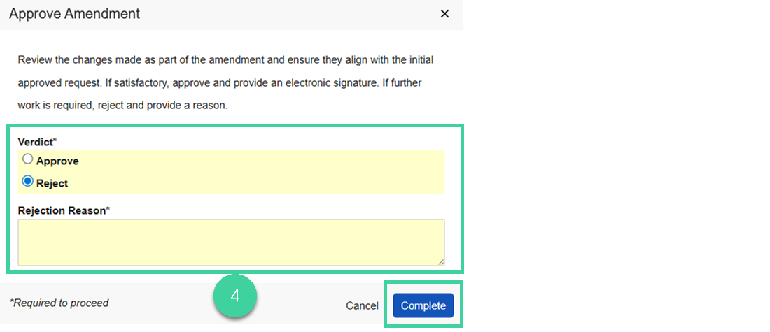 Screenshot reject verdict