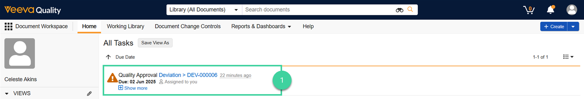 Screenshot step 1