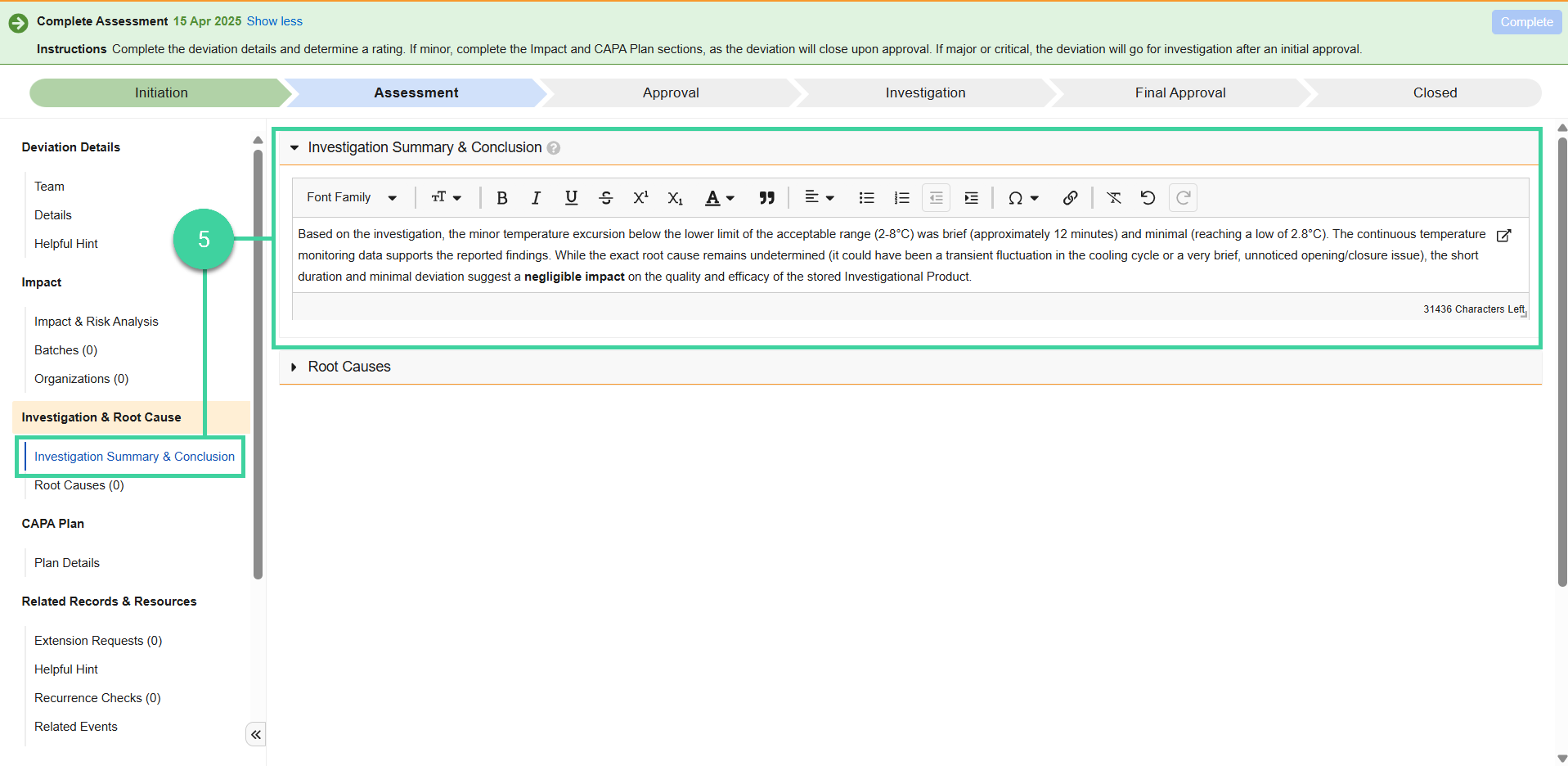 Screenshot step 5