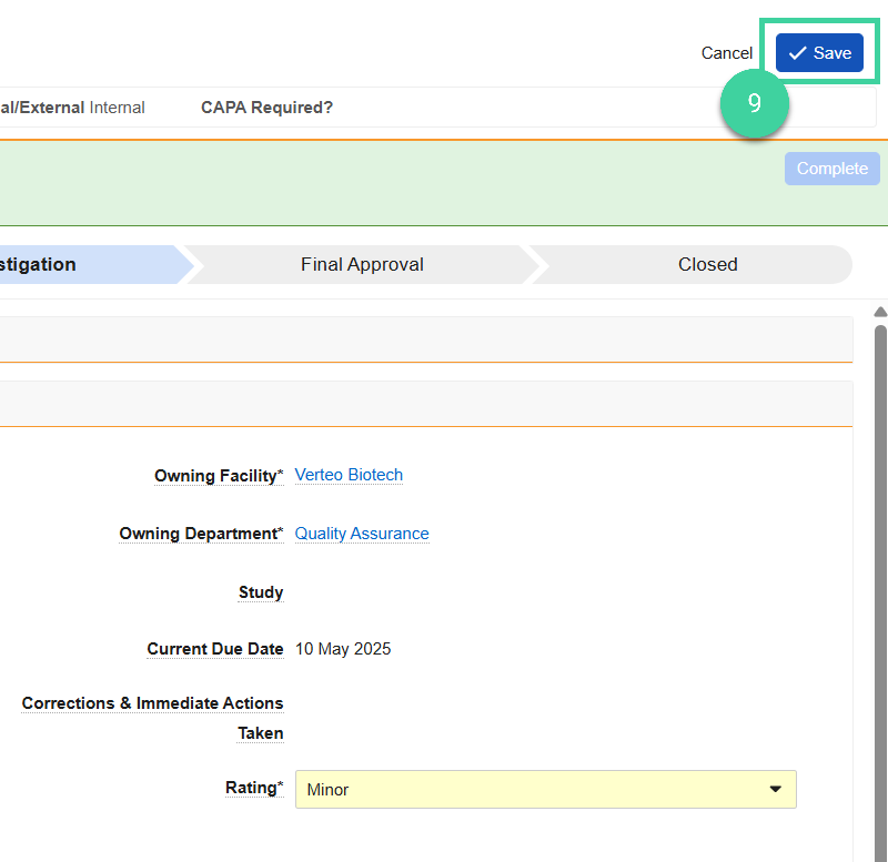 Screenshot step 9
