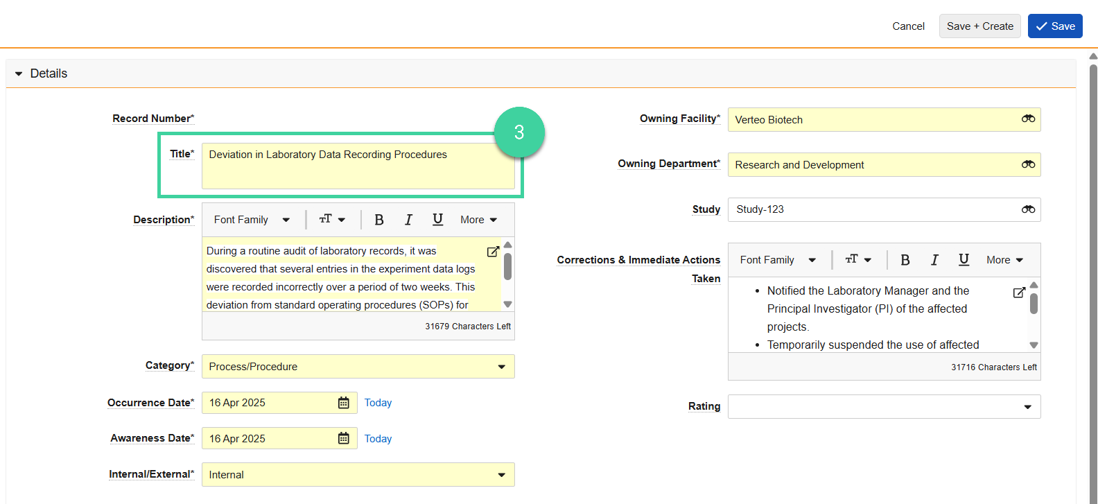 Screenshot step 3