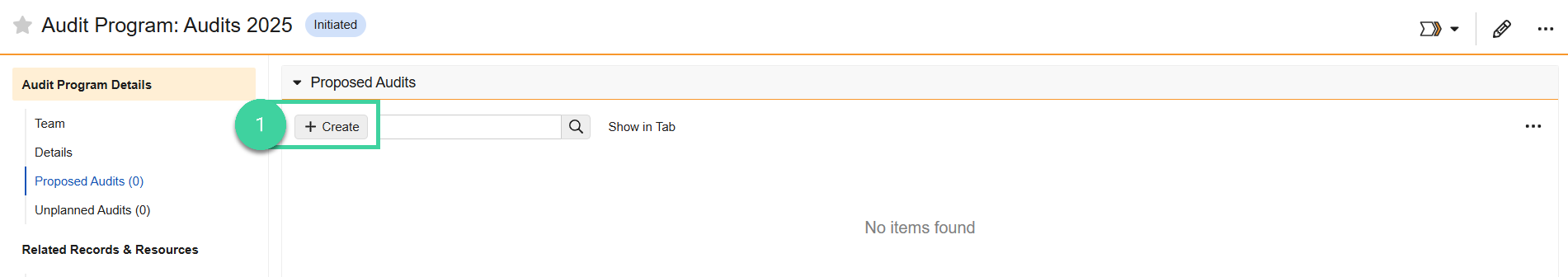 Screenshot step 1