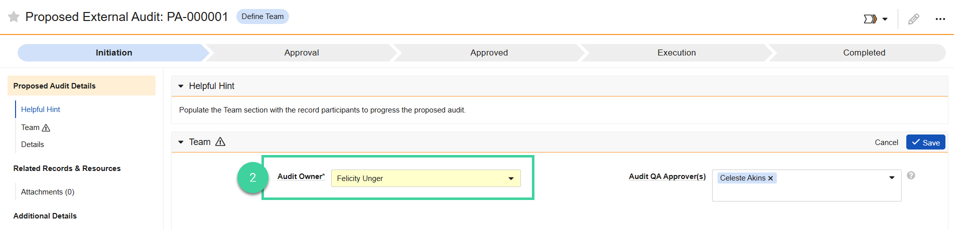 Screenshot step 2