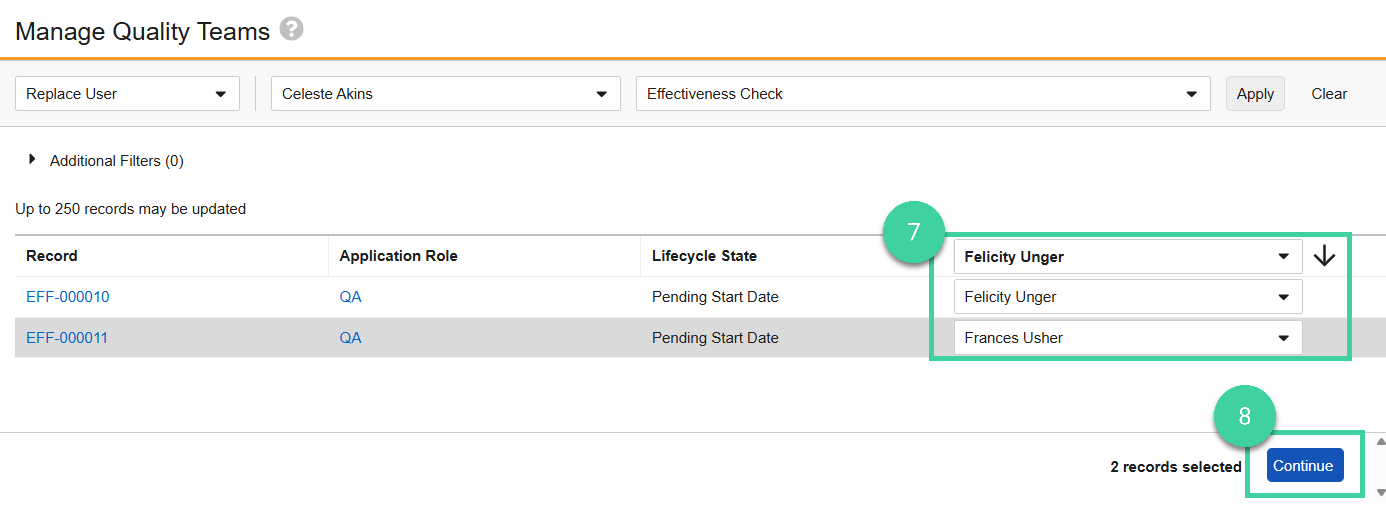 Screenshot steps 7 and 8