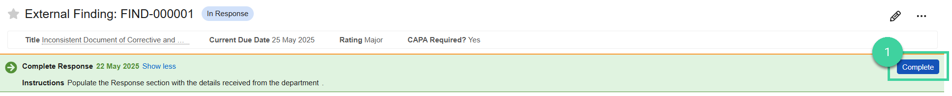 Screenshot step 1