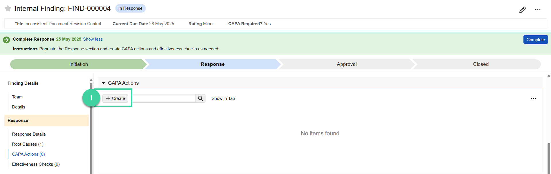Screenshot step 1
