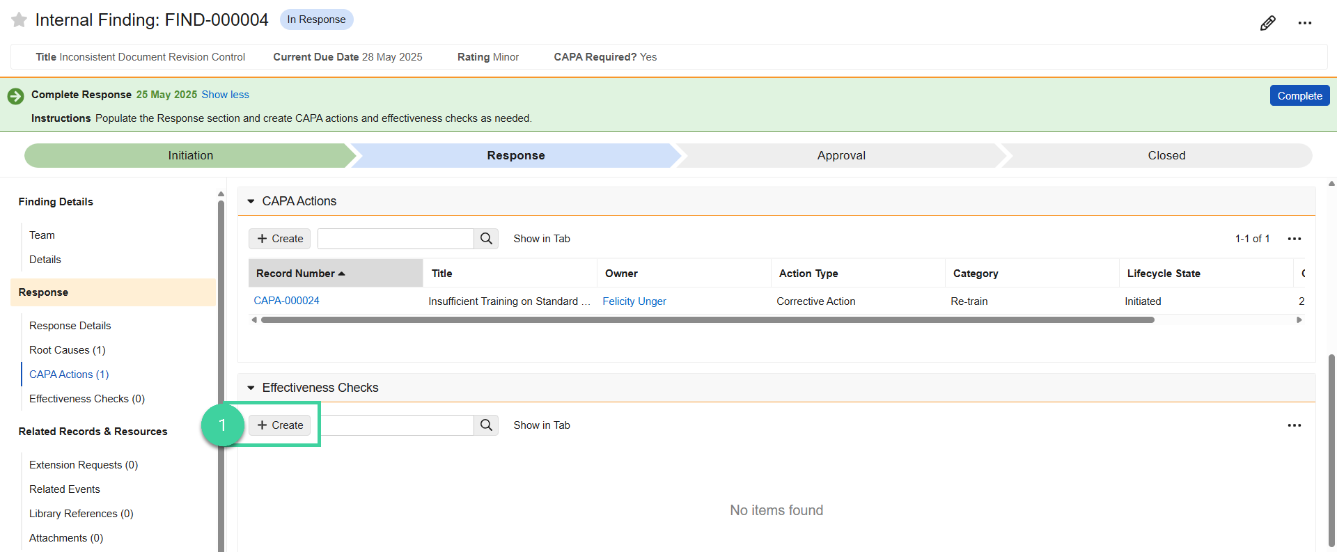 Screenshot step 1