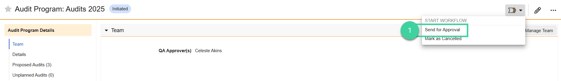 Screenshot step 1