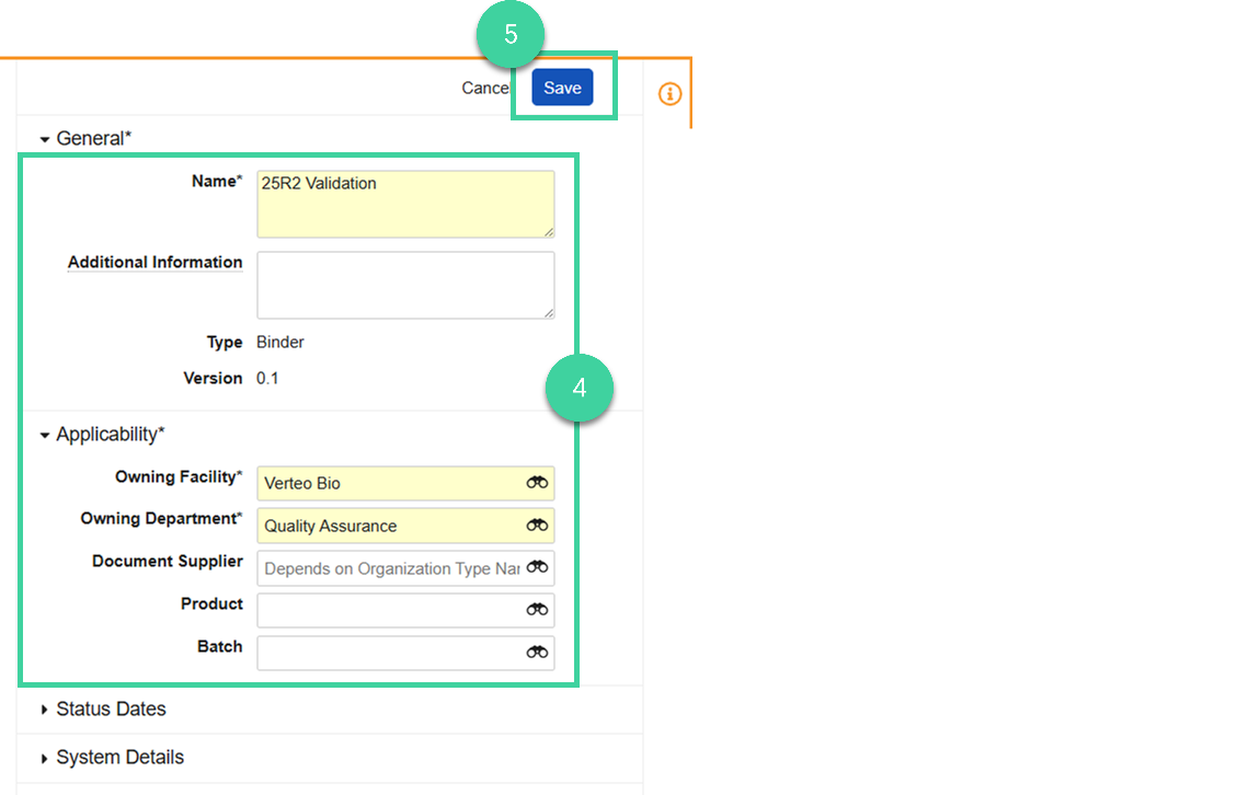 Screenshot steps 4 and 5