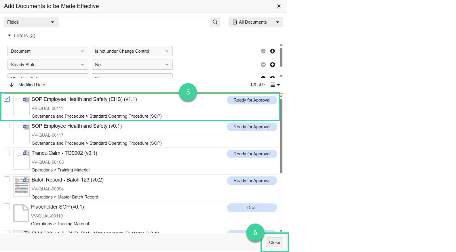 Screenshot steps 5 and 6