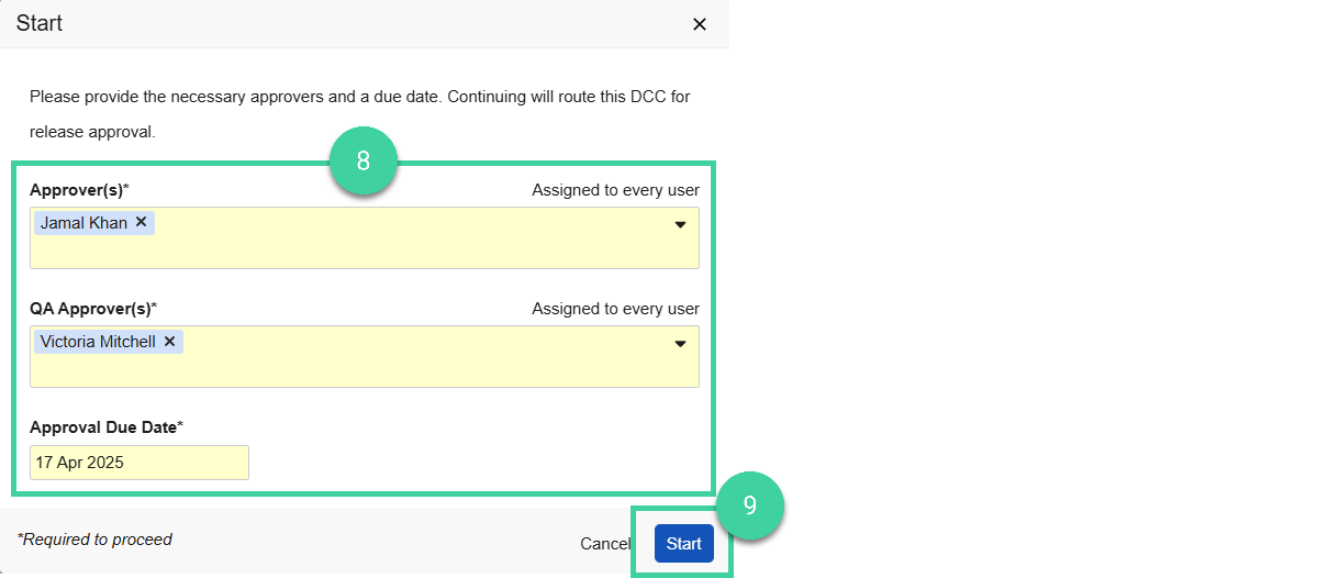 Screenshot step 8 and 9