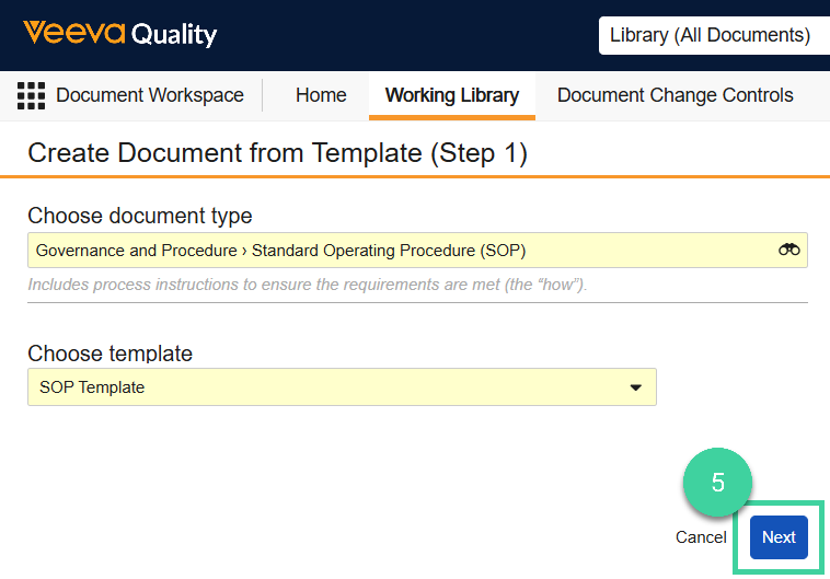 Screenshot step 5