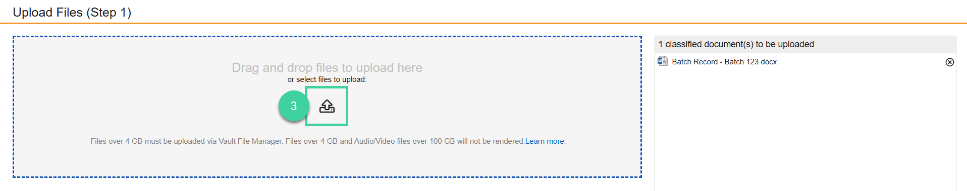 Screenshot step 3