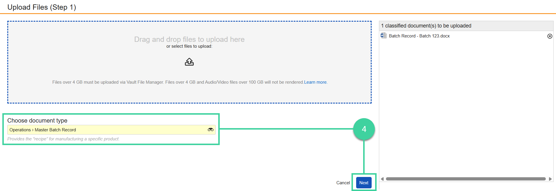 Screenshot step 4