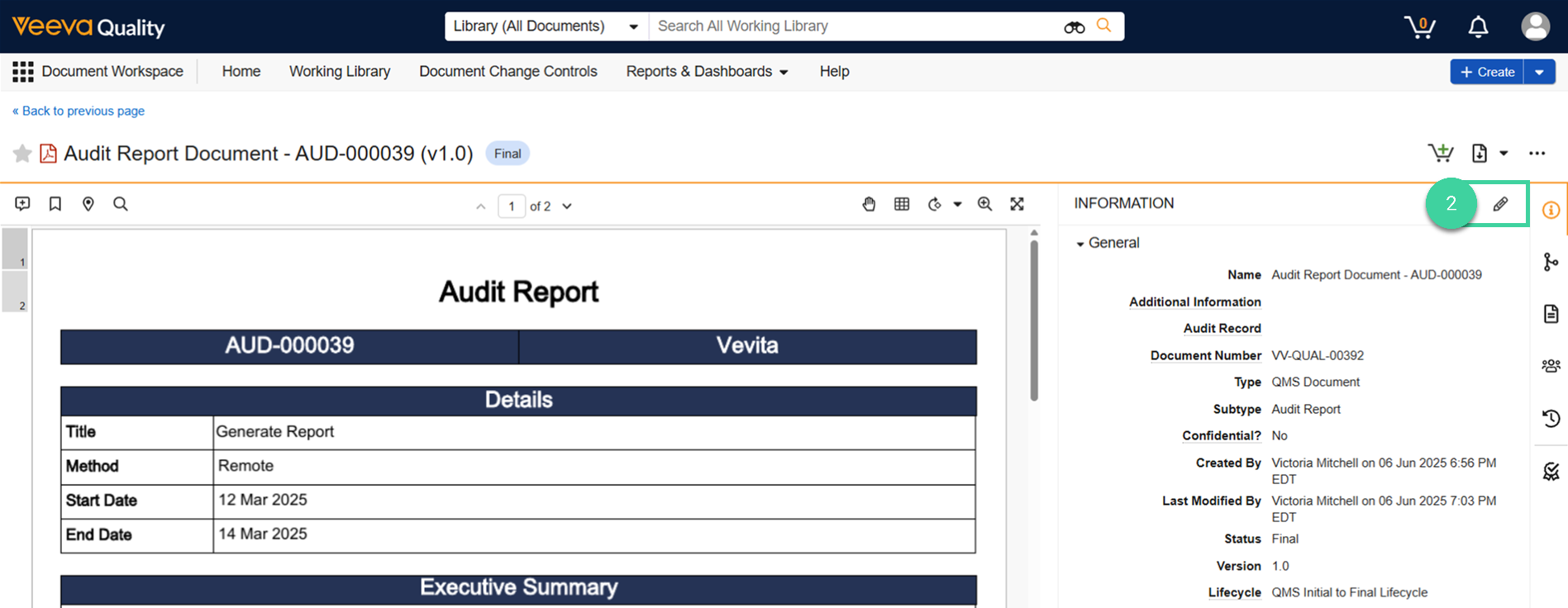 Screenshot step 2