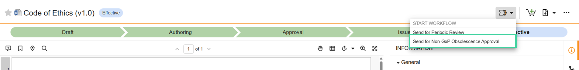 Screenshot obsolescence approval