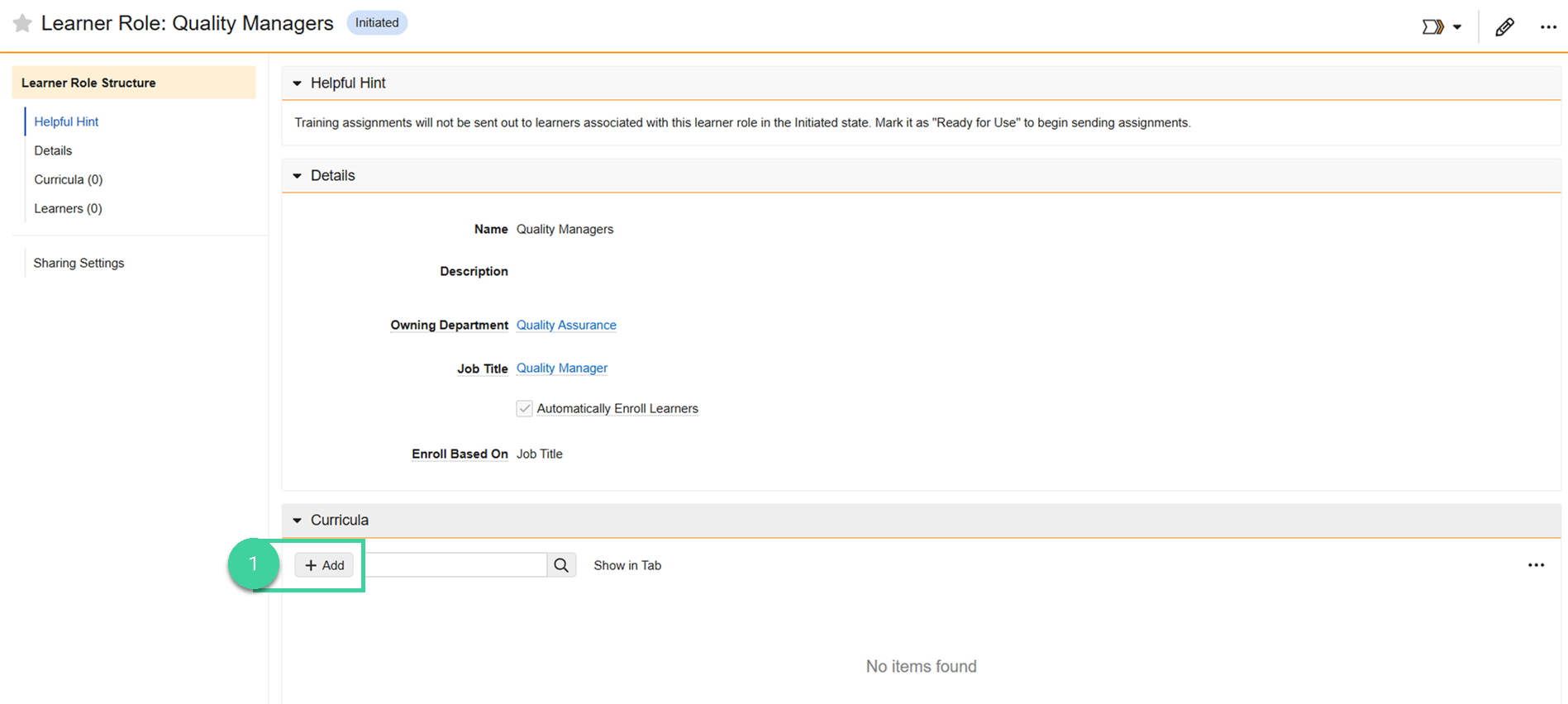 Screenshot step 1