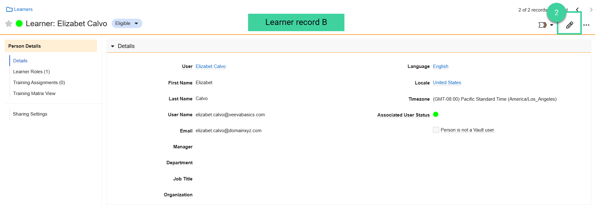 Screenshot step 2