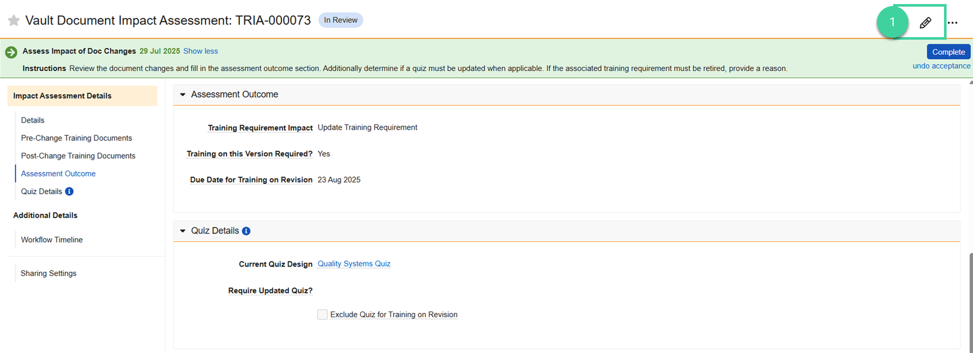 Screenshot step 1