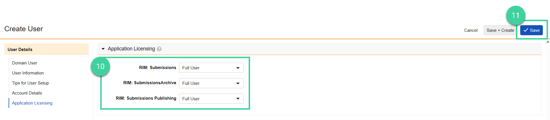 Screenshot steps 10, 11
