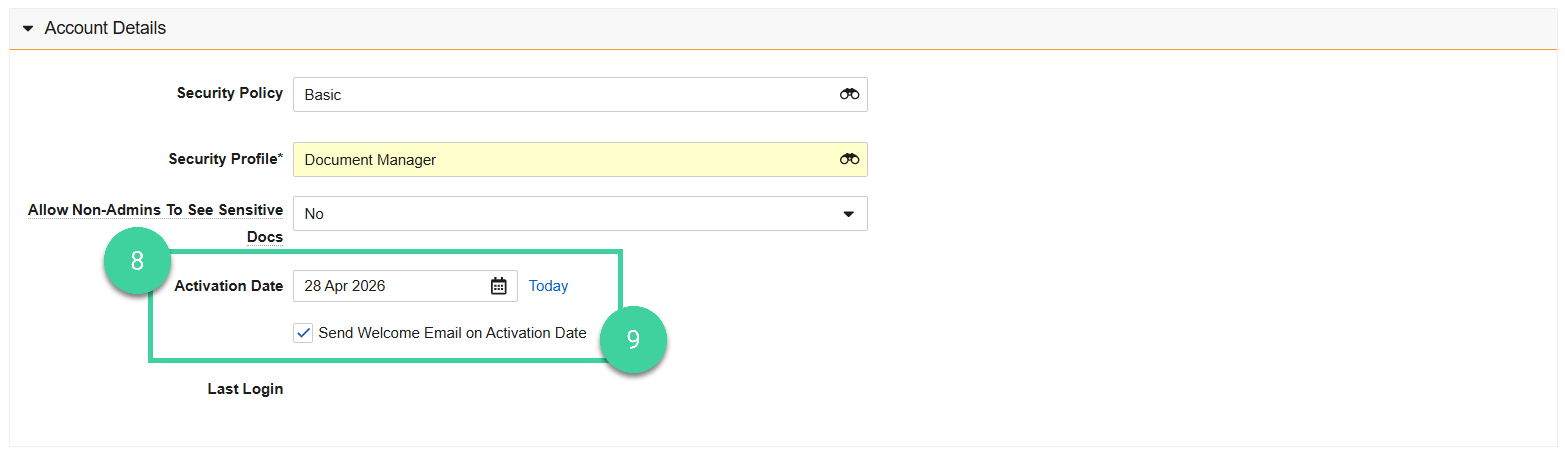 Screenshot steps 8, 9