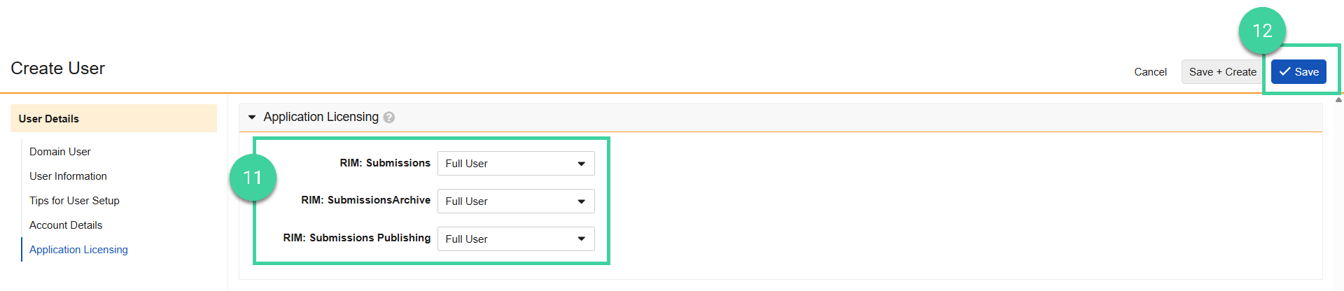 Screenshot steps 11, 12