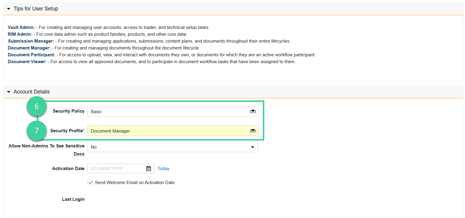 Screenshot steps 6, 7