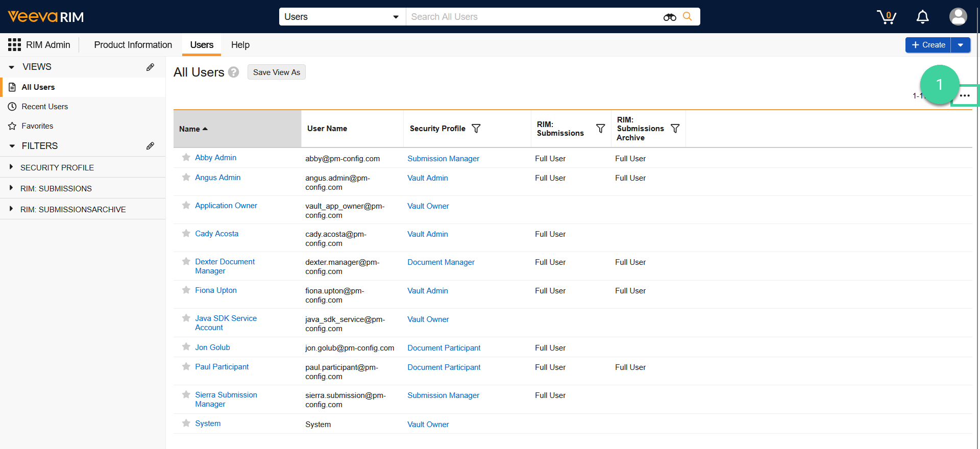 Screenshot of step 1