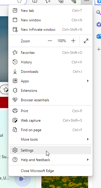 Screenshot step 1