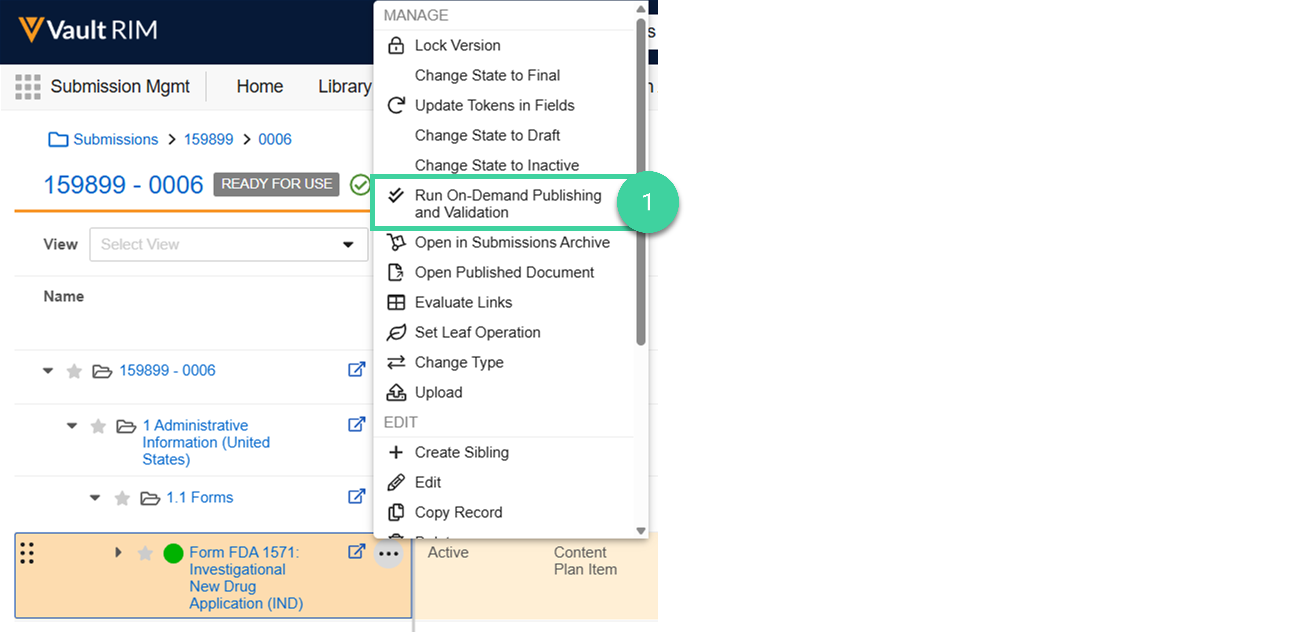 Screenshot step 1