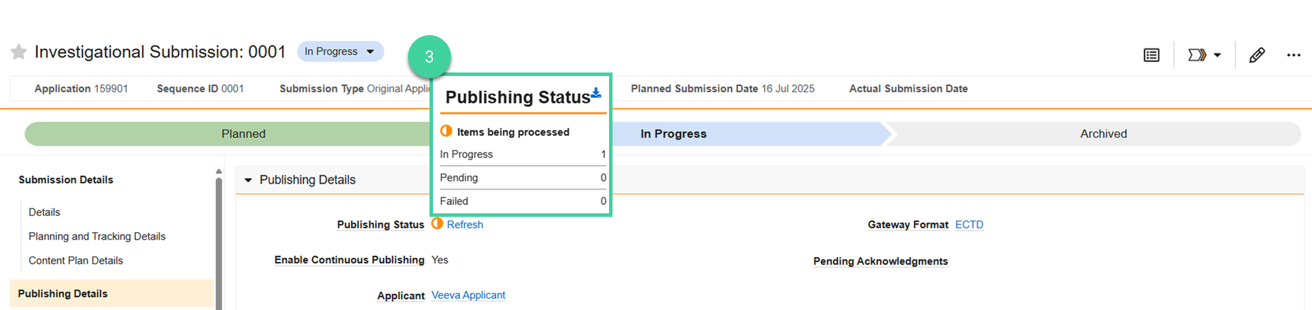Screenshot step 3
