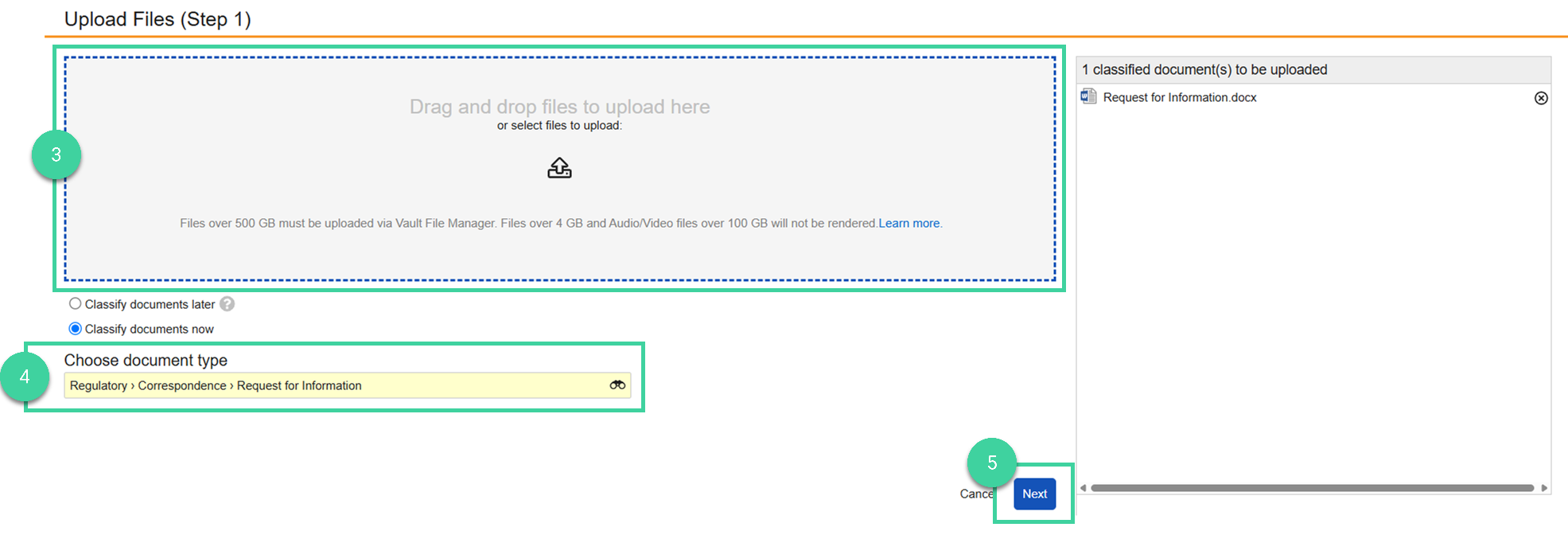 Screenshot steps 3 4 and 5