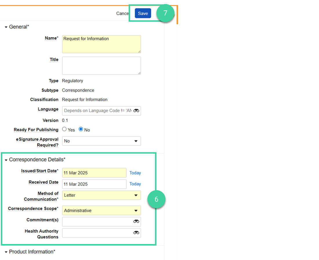 Screenshot steps 6 and 7