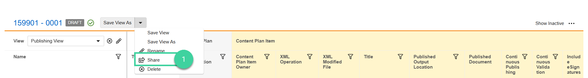 Screenshot step 1