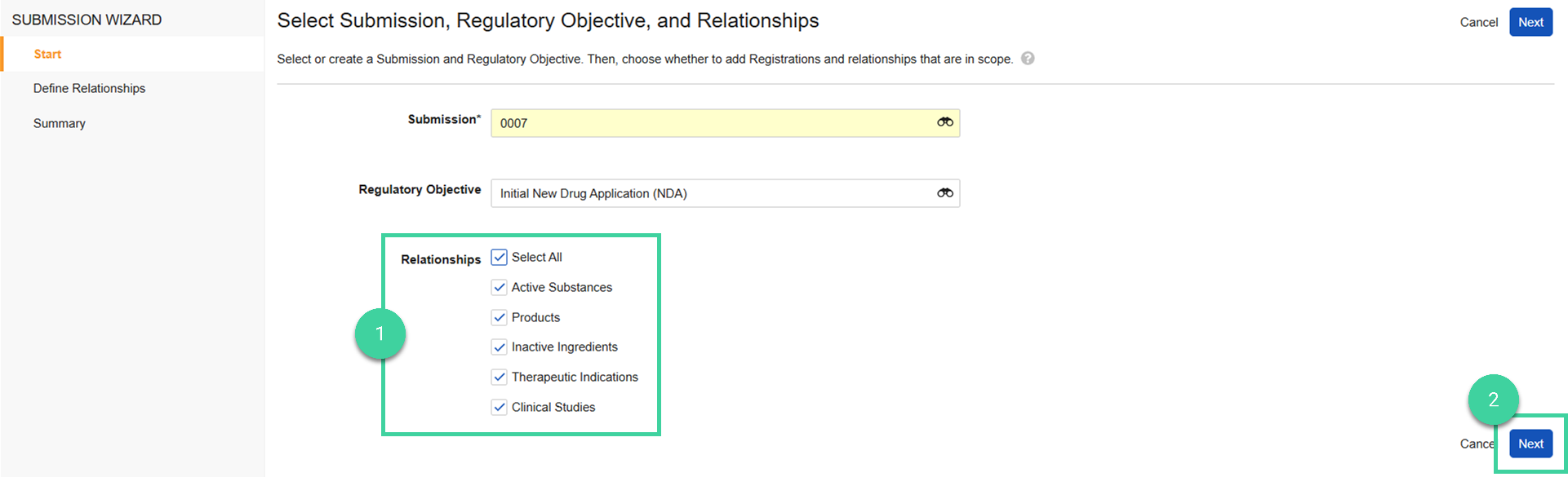 Screenshot step 2