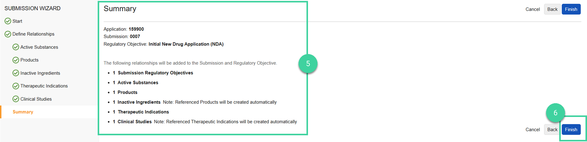 Screenshot steps 5 and 6