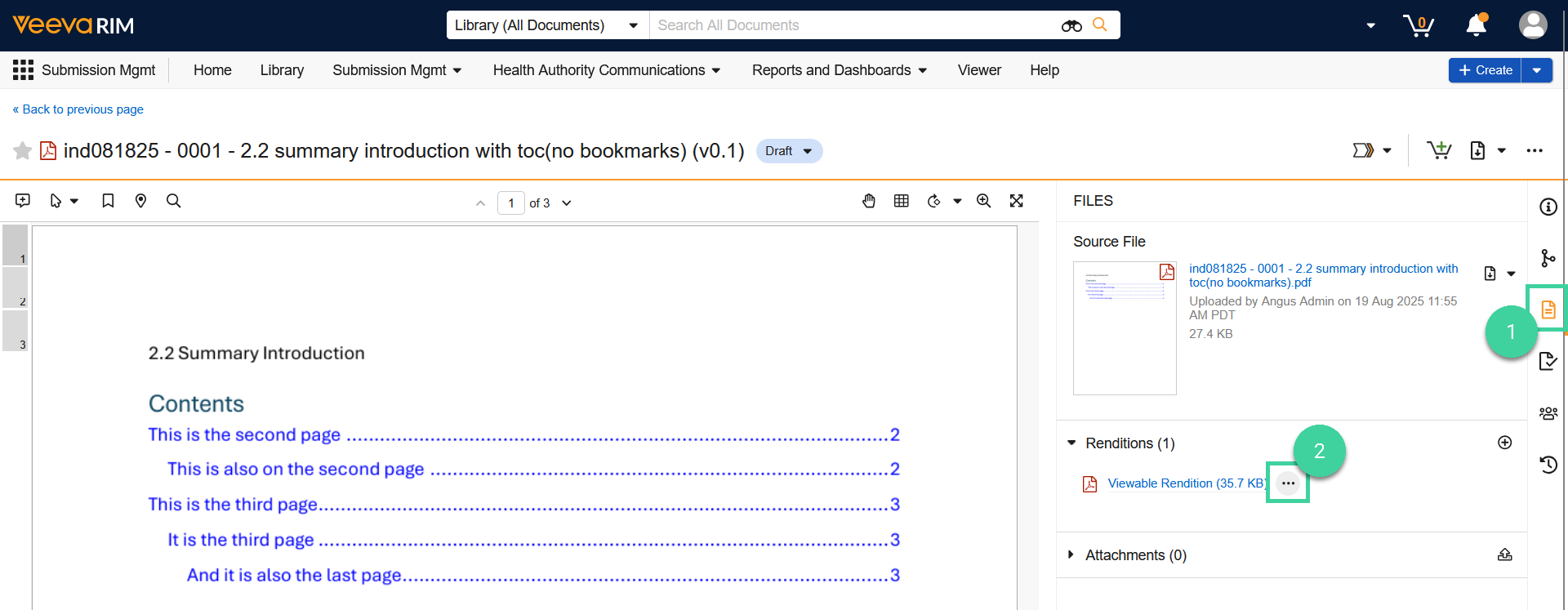 Screenshot of steps 1-2