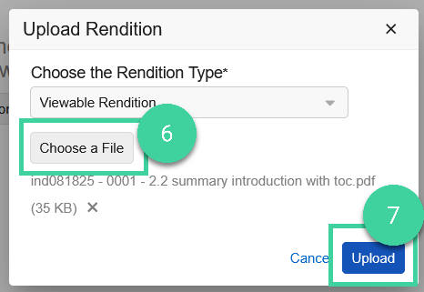 Screenshot of steps 6-7