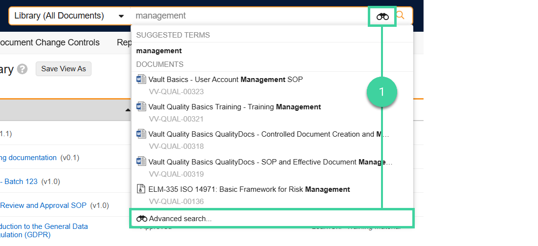 Screenshot of step 1