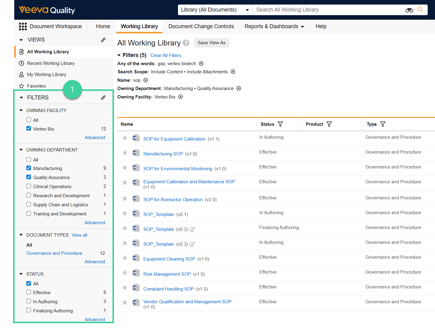 Screenshot of step 1