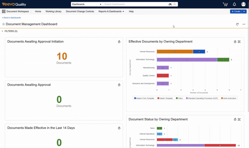 Gif of exporting a dashboard component